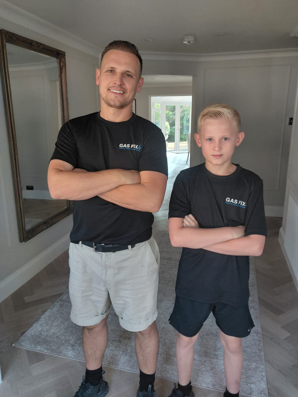 Founder Lewis Edwards with his son